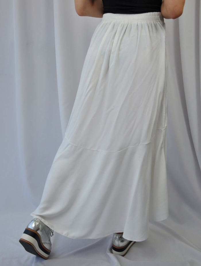 Falda para Mujer Blanco Asimétrica con Bolero - Bahamas Blanco