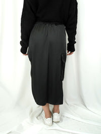 Falda para Mujer Negro Multibolsillos - Roberta Negro