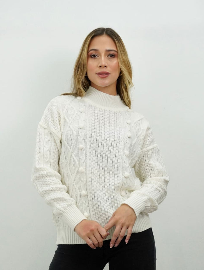 Suéter para Mujer Marfil Tejido - Palmetto Marfil