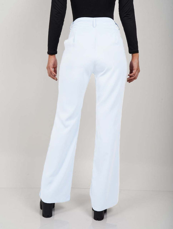 Pantalón para Mujer Blanco de Tela Tiro Medio - Alto - Terragona Blanco