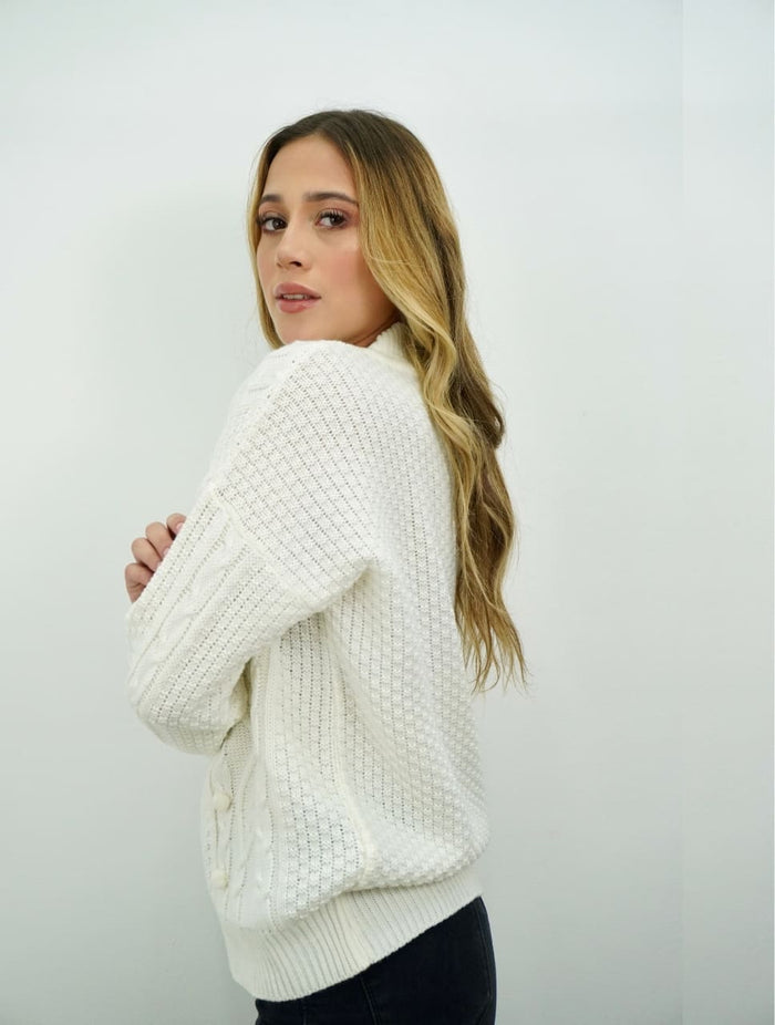 Suéter para Mujer Marfil Tejido - Palmetto Marfil